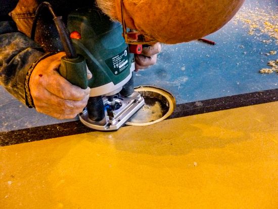 Pose de trappons sur parquet à Saintes (16)