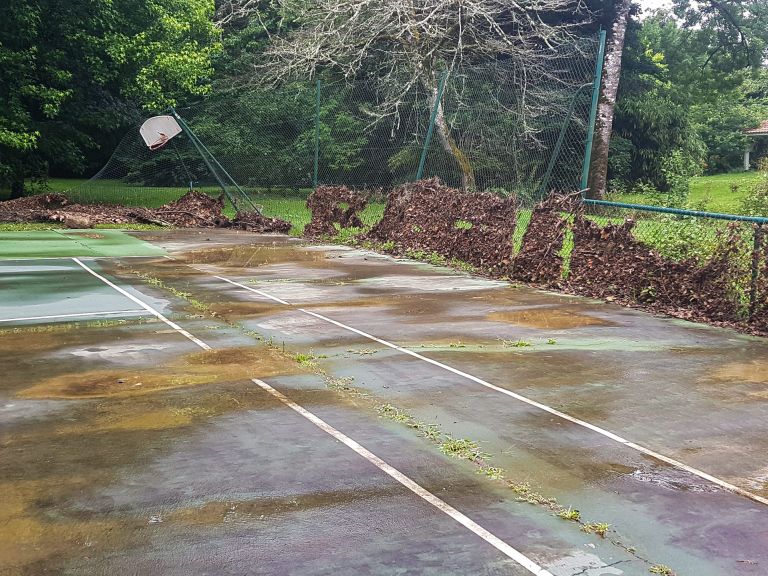 revêtement acrylique avant régénération